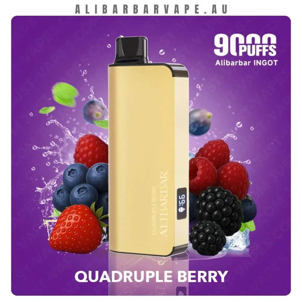 ALIBARBAR-INGOT-9000-Puffs-Quadr ALIBARBAR INGOT 9000 Puffs Quadruple Berry - Image 1