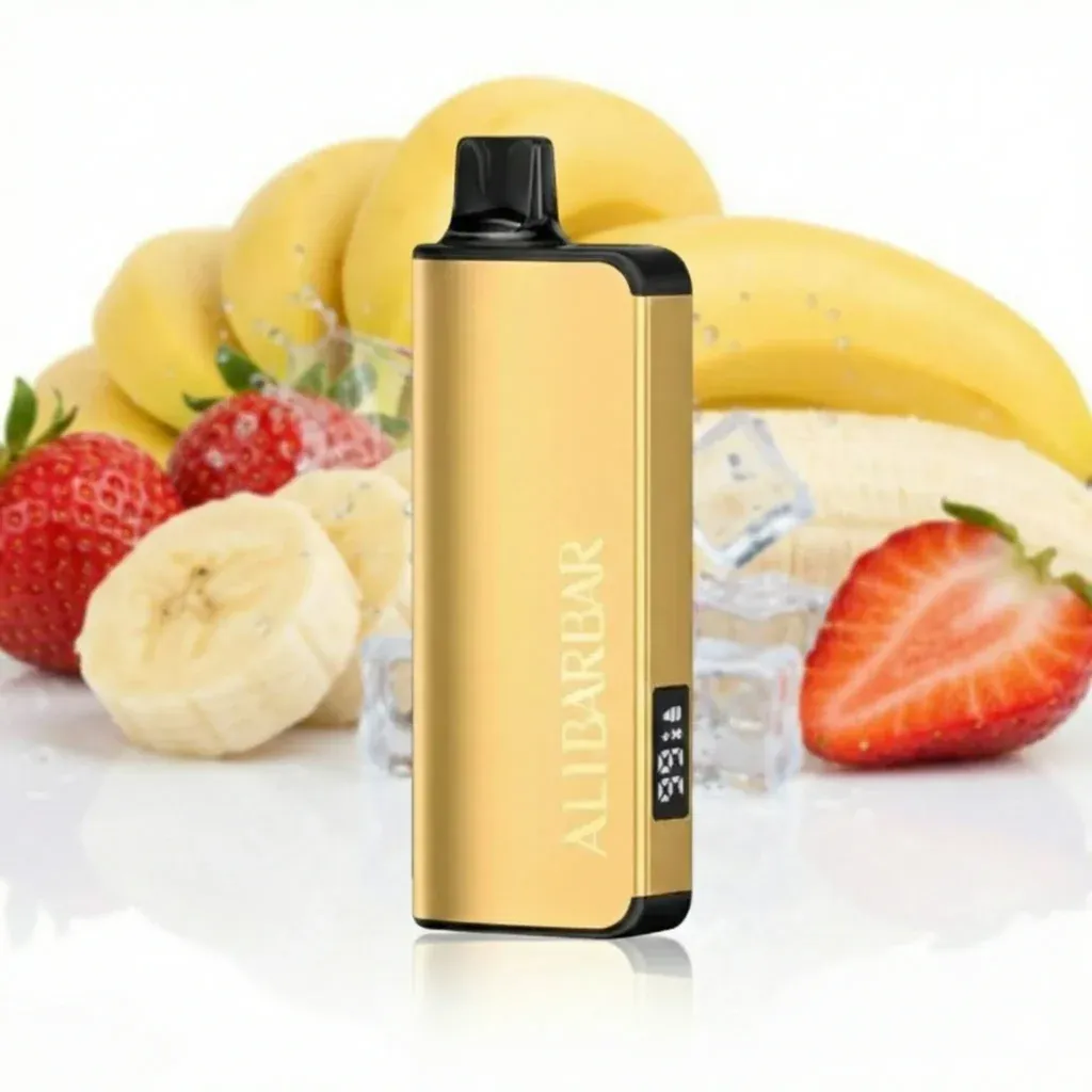 ALIBARBAR-INGOT-9000-Puffs-Straw (4) ALIBARBAR INGOT 9000 Puffs Strawnana - Image 1