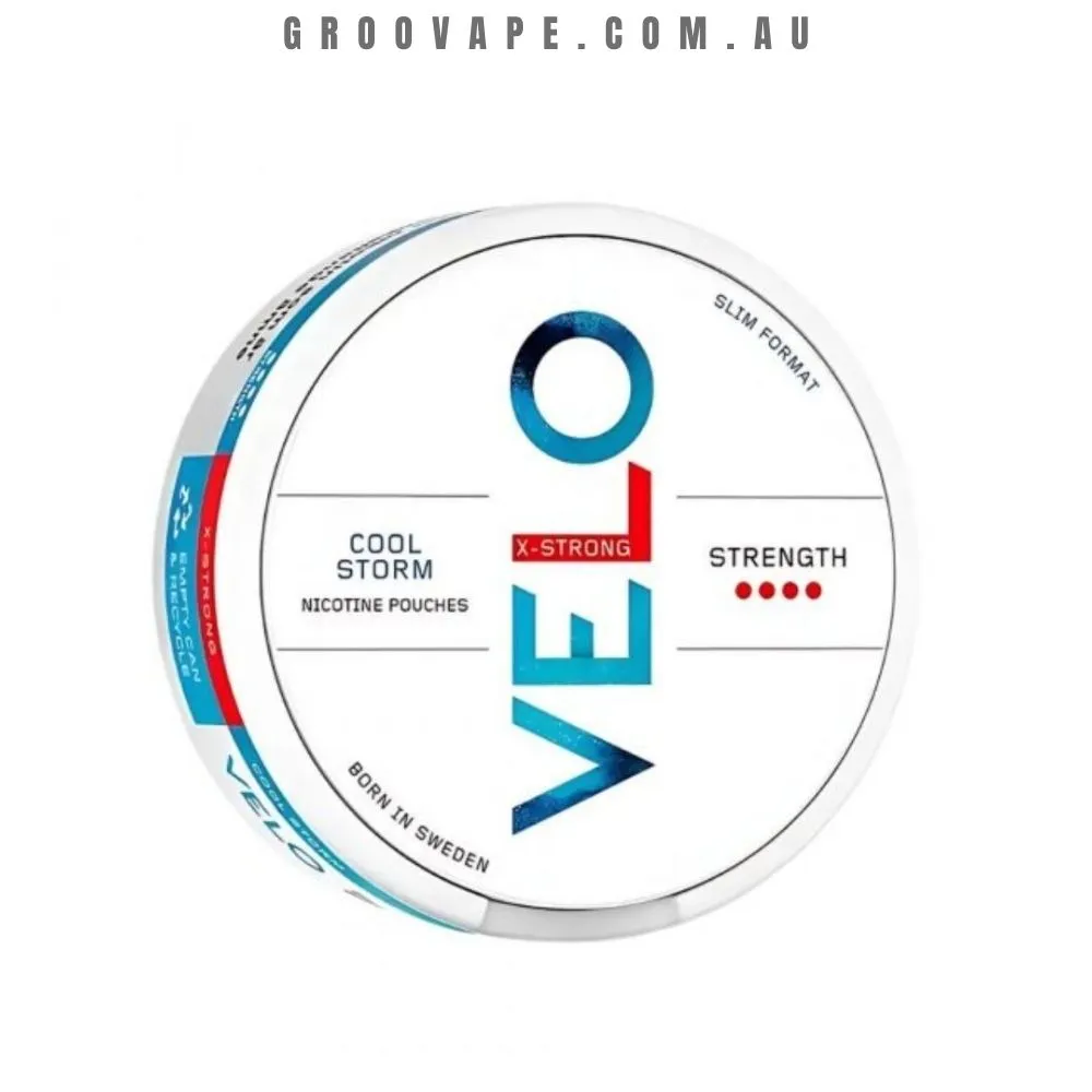 Velo-Nicotine-Pouches-Cool-Storm Velo Nicotine Pouches Cool Storm X-Strong - Image 1